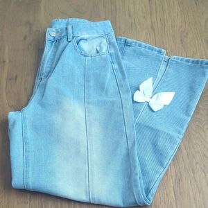 SHEIN Light Blue Flare Jeans